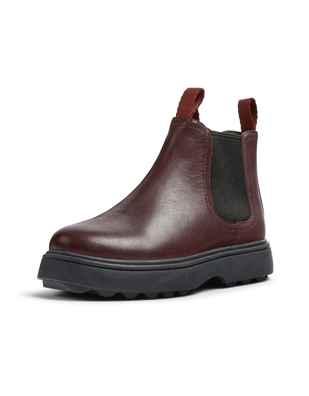 Camper Boys' Norte K900149Chelsea Bootie, Burgundy 017, 2 UK