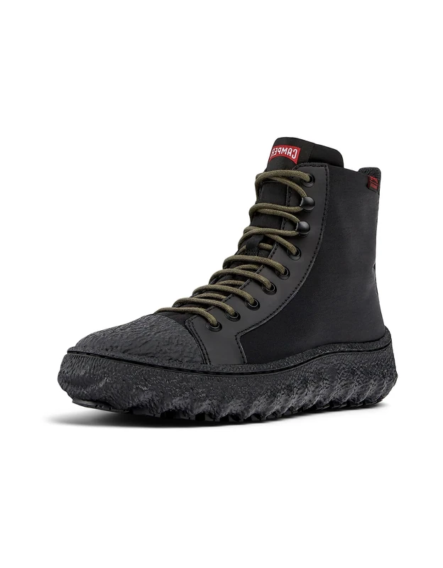 Camper Women's Ground K400584 Ankle Boot, Black, 4 UK