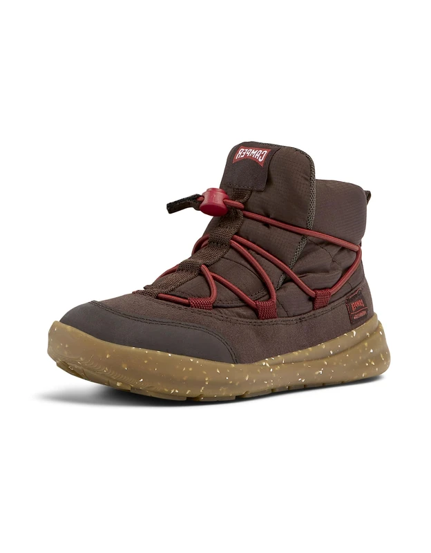 Camper Boy's Unisex Ergo Kids K900324 Sneaker, Dark Brown, 10 UK Child