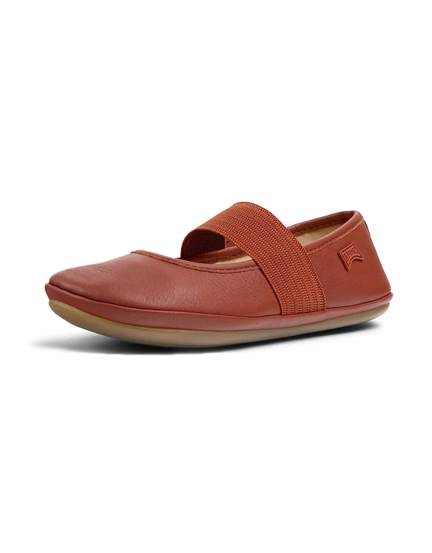 Camper Unisex-Child Right Kids Ballet Flat, Medium Red 149, 8.5 Toddler