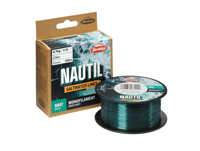 Berkley Nautil Boat Monofilament Fishing Line | Ultra-Strong, Low Memory Mono for Saltwater & Freshwater | Durable, High Abrasion Resistance & Superior Knot Strength | 0.90mm | 90.2lb|900 m