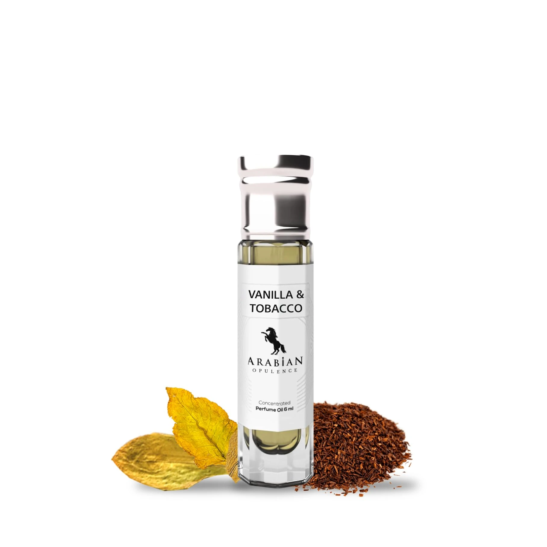 Arabian Opulence FR273 VANILLA & TOBACCO Roll-on Perfume Oil | Concentrated Fragrance Body Oil | Long Lasting Oil Based Perfume for Men and Women | Travel Size Alcohol-Free Perfume Oil Bottle (6ml)