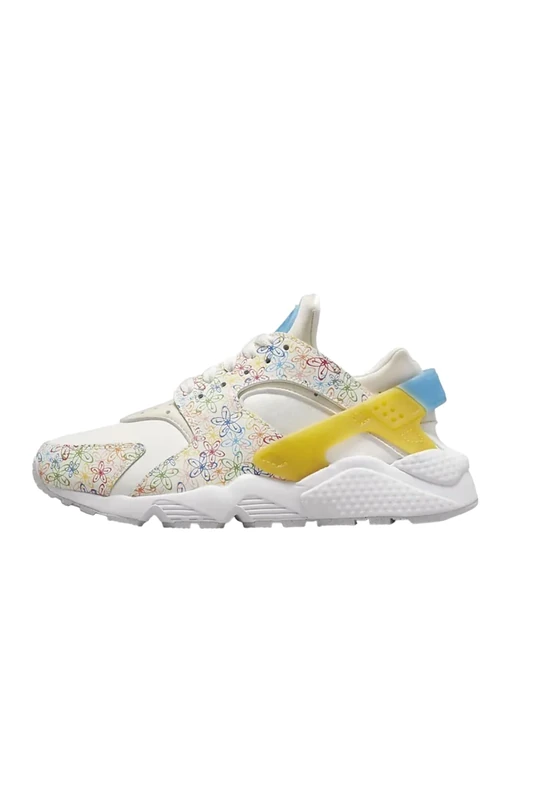 Nike Women's Air Huarache Cos Sneaker, Sail/Blue/Sulfur, 3.5