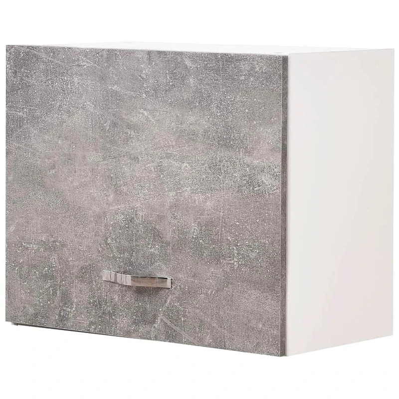 Shally Dogan Kitchen Wall Cabinet with Ribalto, Wood, Grey, 60 x 32 x 49 cm
