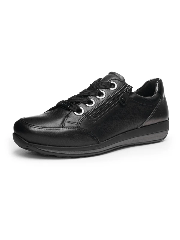 ARA Women's Osaka Trainers, Black Anthracite, 42.5 EU Weit