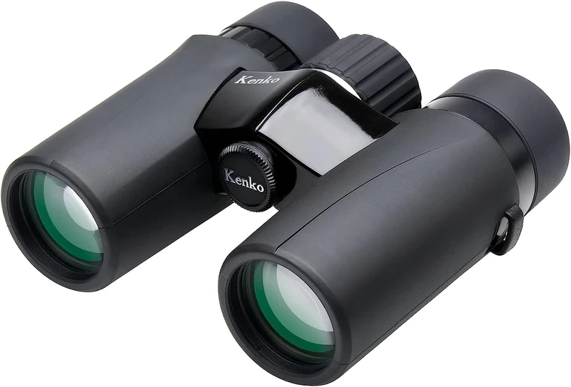 Kenko Compact Binocular Ultraview EX Compact 10x32, Roof Prism, Water Proof IPX7, Lightweight, for Outdoor, Concert, Sports Watching, Black, 406977