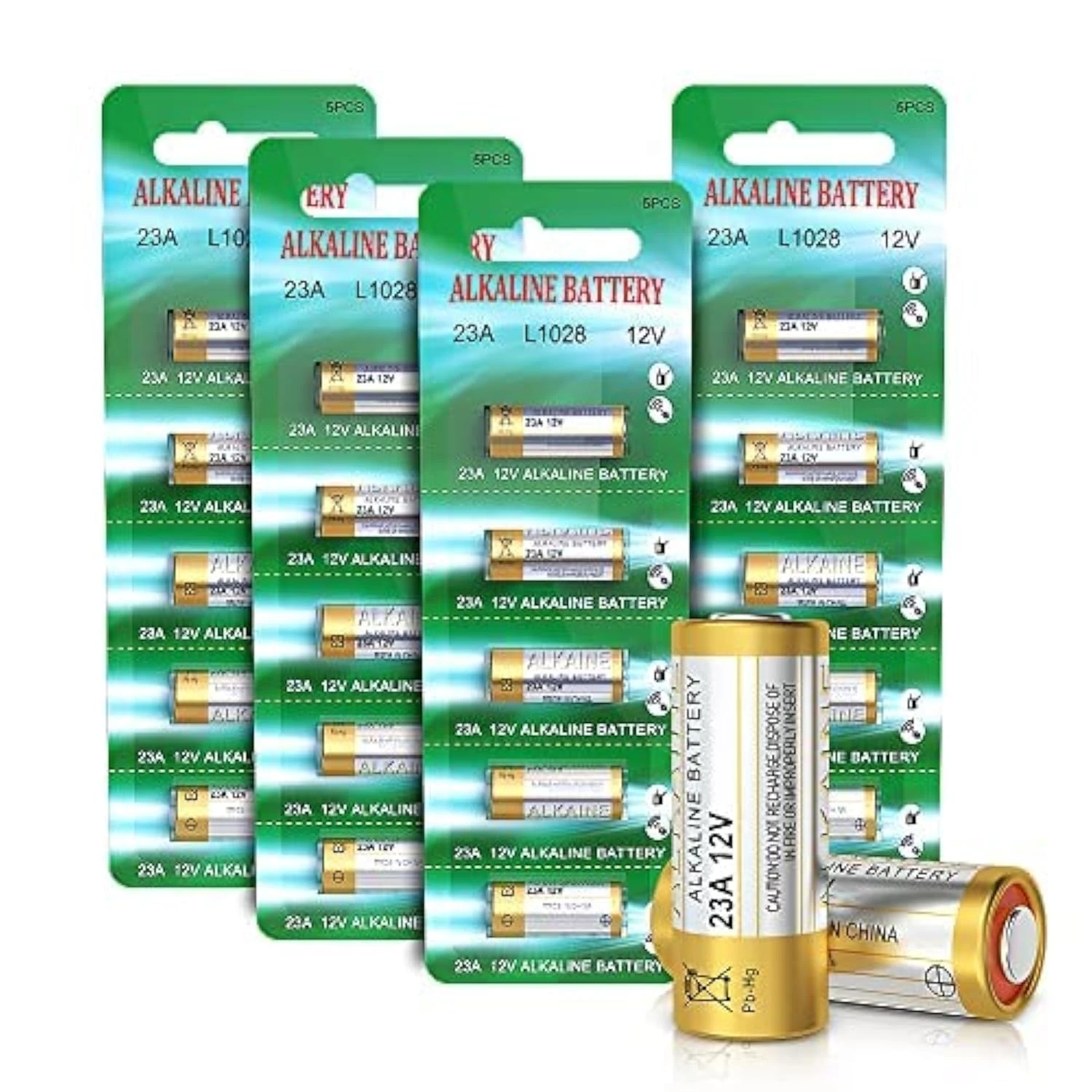 23A 12V Alkaline Batteries A23S MN21/23 L1028 A23 12V Battery 20 Piece 3 Years Warranty