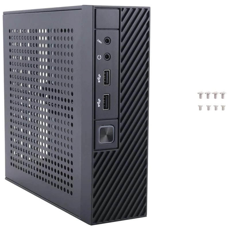 GOURIDE ITX M06 Mini HTPC Control Case - Black, 208x60x190mm