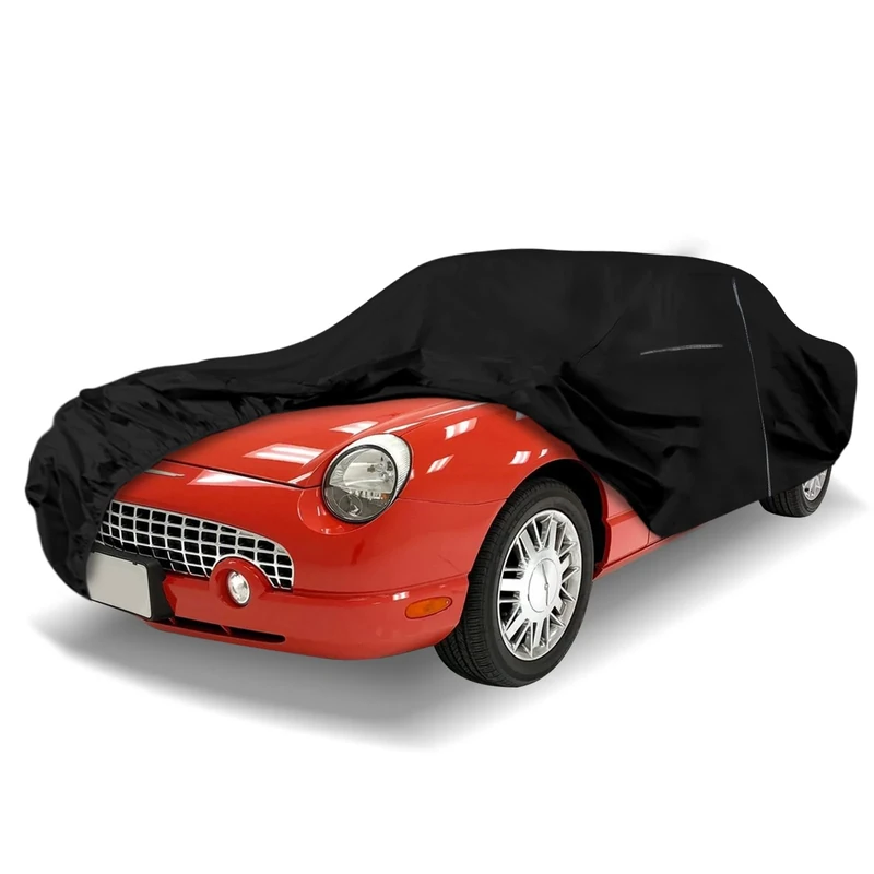 Waterproof Car Cover Replace for Thunder Bird 2002-2005, 210T All Weather Classic Car Covers with Zipper Door & Lock for Snow Rain Protection