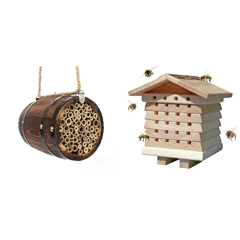 Wildlife World Bee Barrel For Solitary Bees & Solitary Bee Hive