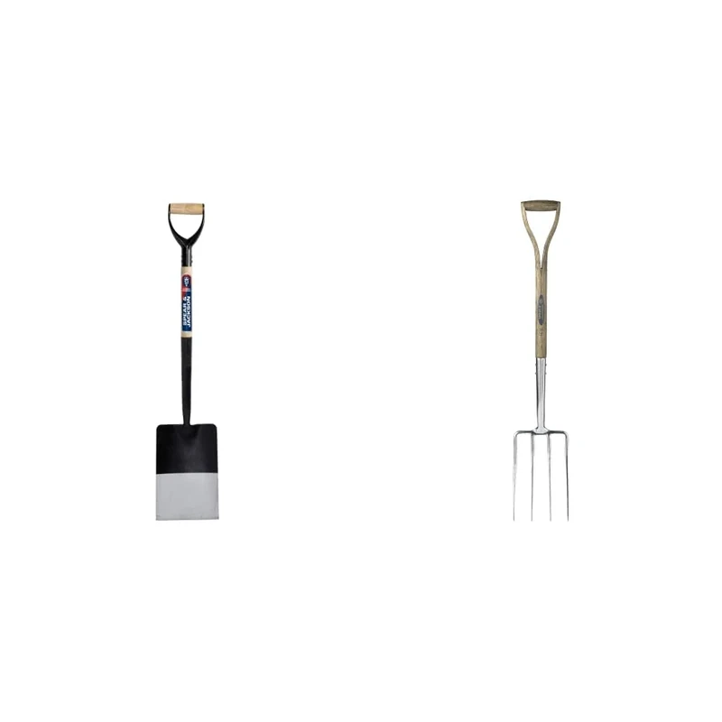 Spear and Jackson 1307CTP Neverbend Professional Heavy Duty Spade & 4550DF Traditional Stainless Steel Digging Fork