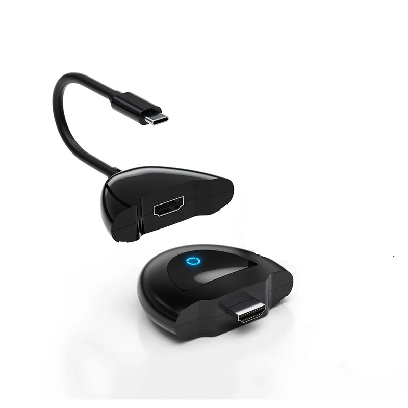AIMIBO 2-IN-1 Wireless HDMI Transmitter, 2-IN-1 USB-C/HDMI Only Transmitter 165ft/50M Distance Suitable for Neflix/Hulu/Prime Video/Sky Go/Tik-Tok/YouTube/Setup Box/Blu-ray Streaming