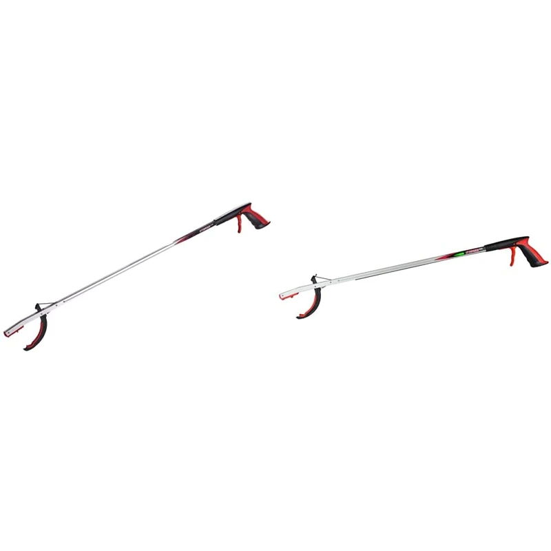 The Helping Hand Company LP1150 Litter Picker Litterpicker Pro Extra Long, Red/Silver, 50-Inch & LP1137IB Litter Picker Litterpicker Pro Extra, Red/Silver, 37-Inch