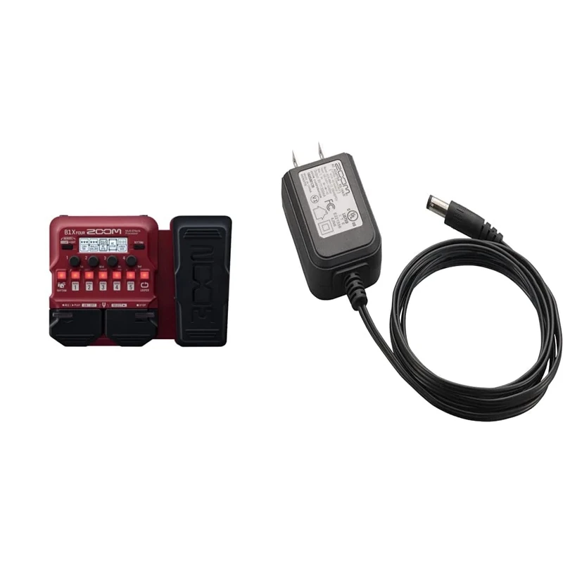 Zoom B1X FOUR Effects Pedal Black & AD-16 power supply unit