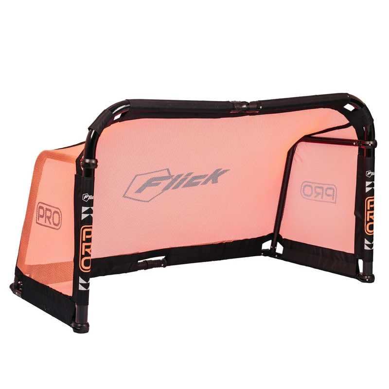 FLICK Pro Aluminium Football Goal - Quick & Easy Assembly Premium Grade Lightweight Foldable Metal Goal - Small 5ft x 3ft Size Ideal For Elite Football Training