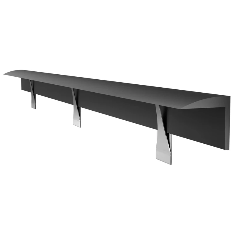 Mookoot Silicone Stove Gap Covers Guard With Stainless Steel Clips Fills Gaps Between Countertop And Stove, Refrigerator, Office Desk Oven Side Gap Filler (2 Pcs, Black)