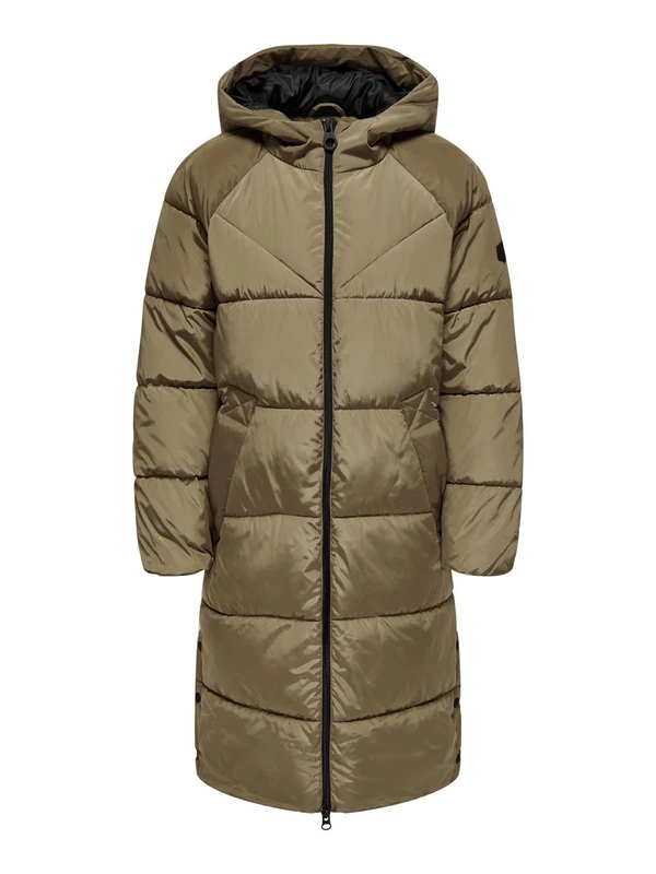 ONLY Female Quilted Coat Onlnewamanda Long Buffer Coat CC OTW, Otter, L