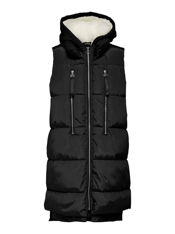 Bestseller A/S ONLNEWNORA Women's Puffer Waistcoat CC OTW Coat, Black, S, Schwarz, S
