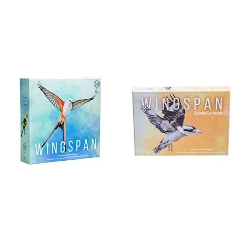 Bundle of Stonemaier Games | Wingspan 2nd Edition + Wingspan Oceania Expansion | Board Game | Ages 10+ | 1-5 Players | 40-70 Minute Playing Time