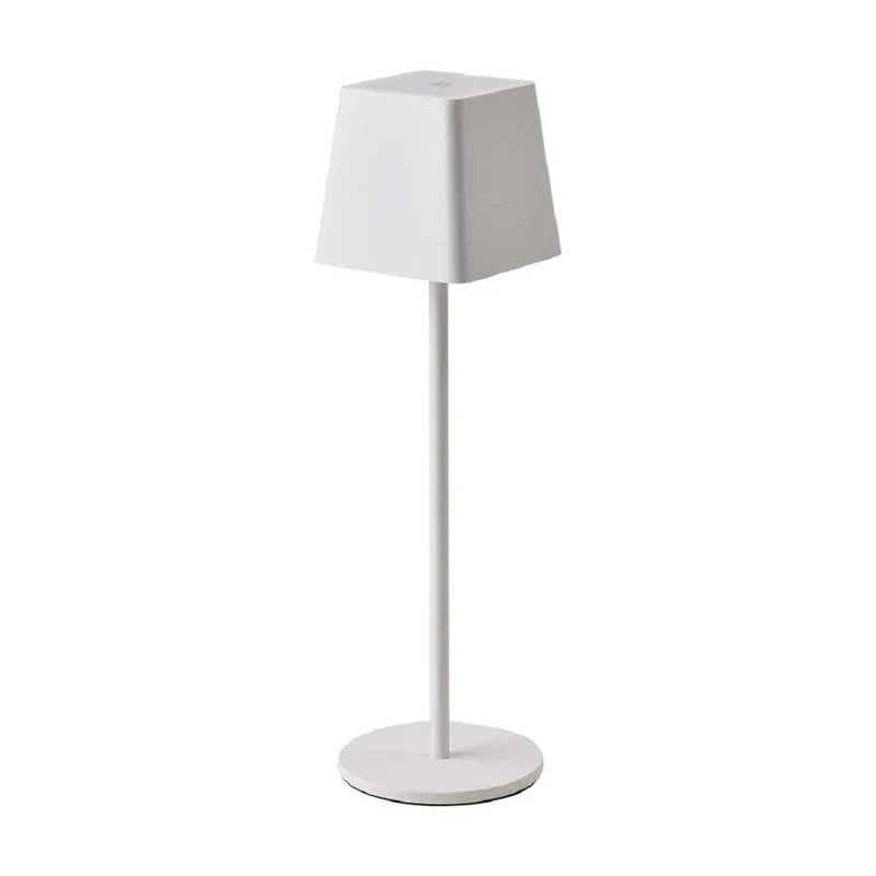 V-TAC Dimmable LED Table Lamp Wireless with Touch Control - Rechargeable Lamp Colour White for Indoor and Outdoor Use - IP54 - Home Restaurant - 4400 mAh Battery - Warm White 3000 K - 3 W
