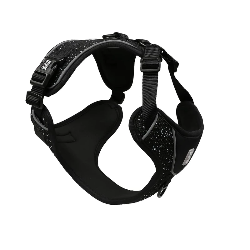 duvoplus, Ultimate Fit No-Pull Harness Fashion S – 25-45 cm – 42-60 cm Granite Black, for Exit Harness, Granite Black, Dog