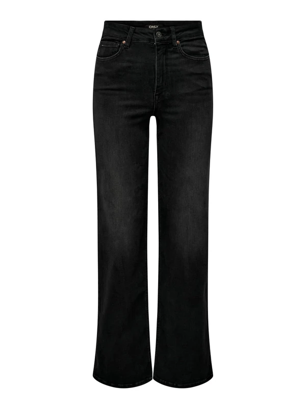 ONLY Female Wide Cut ONLMADISON Blush HW Wide DNM CRO099 NOOS, Washed Black, L / 30L