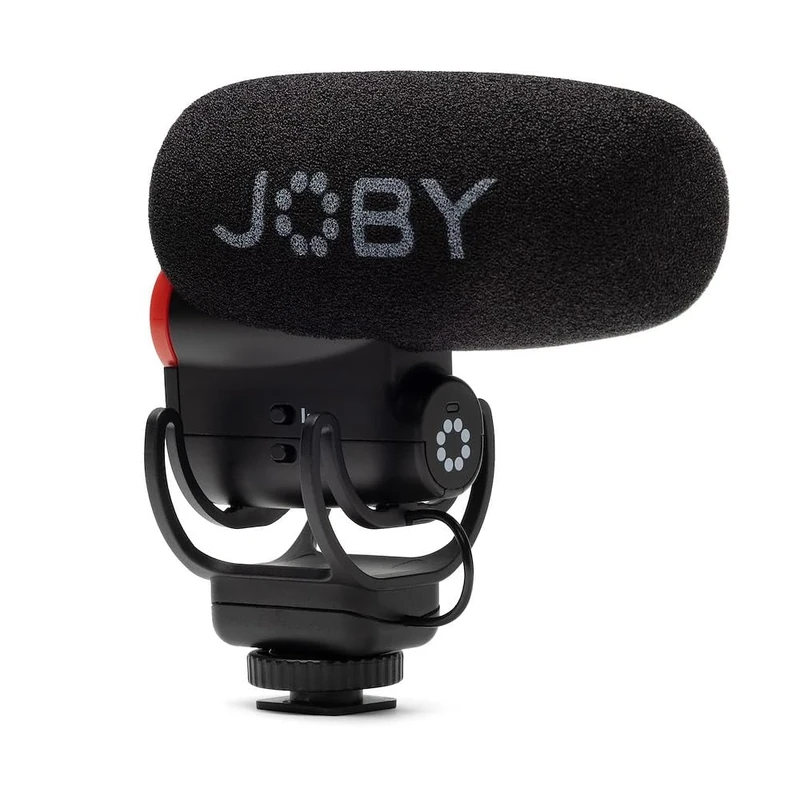 JOBY Wavo PLUS, On-Camera Vlogging Microphone, Super Cardioid Microphone with Live Audio Monitoring, High-Pass Filter, Auto-Power Mode, LED Battery Level, Mic for Compact Cameras