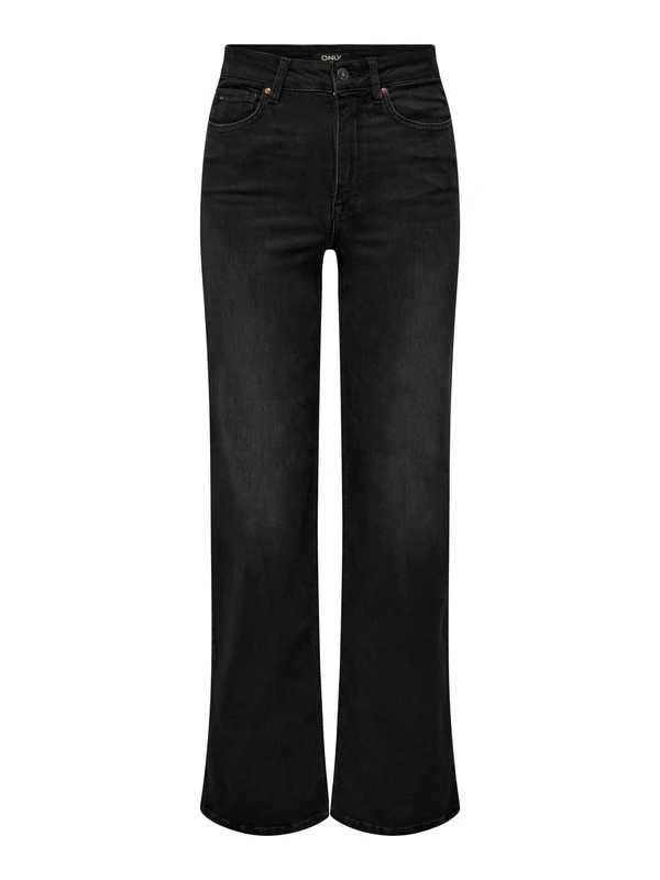 ONLY Female Wide Cut ONLMADISON Blush HW Wide DNM CRO099 NOOS, Washed Black, S / 34L