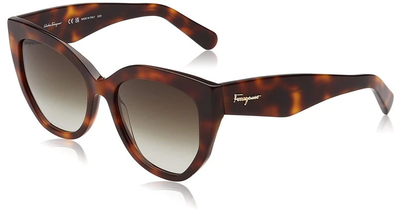 Salvatore Ferragamo Women's Sf1059s Sunglasses, Marble Grey, UK 26