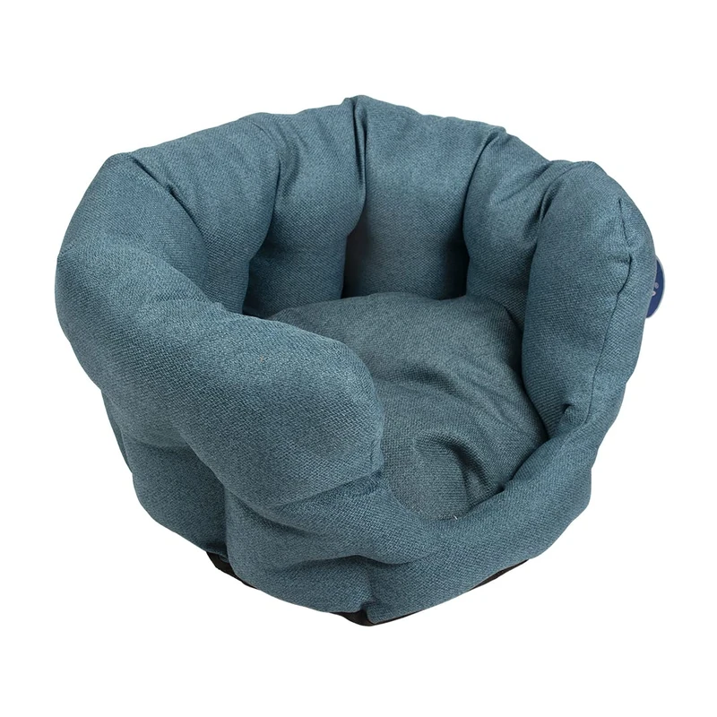 duvoplus, Royal Blue Oval Basket 50 x 45 x 27 cm for Sleeping Bed/Basket/Sofa/Tipi, Blue, Cat