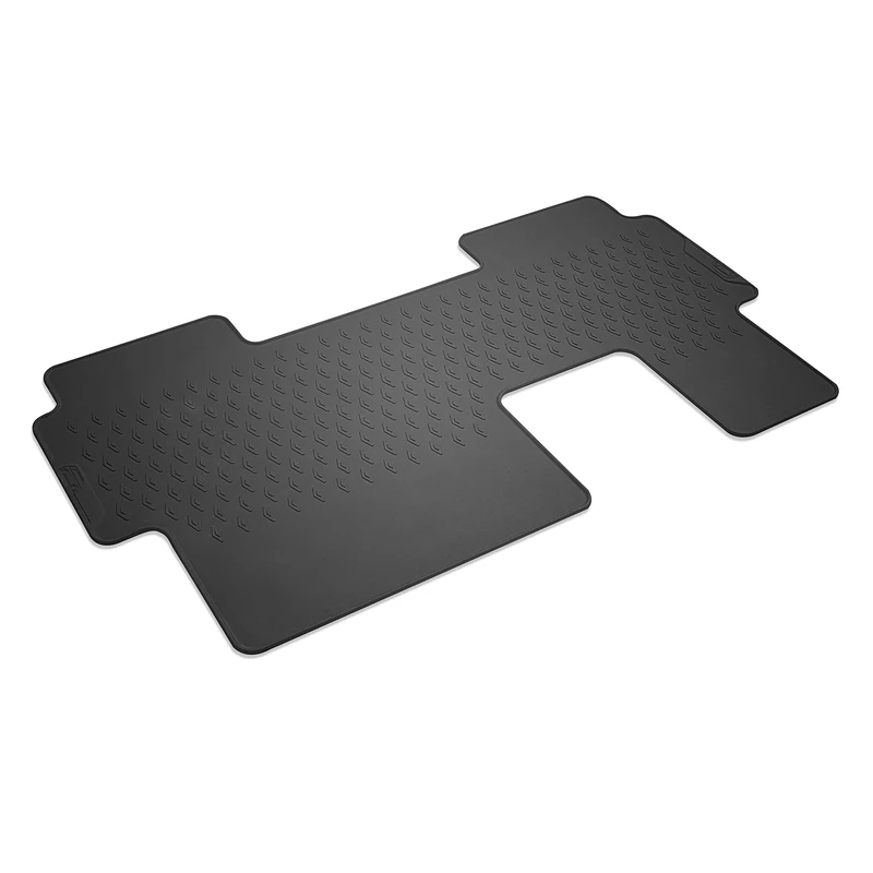Volkswagen 1T3061512A82V All-Weather Floor Mat 2nd Row Rubber Doormat One Piece Rubber Floor Mat Bulli with ID.Buzz Branding
