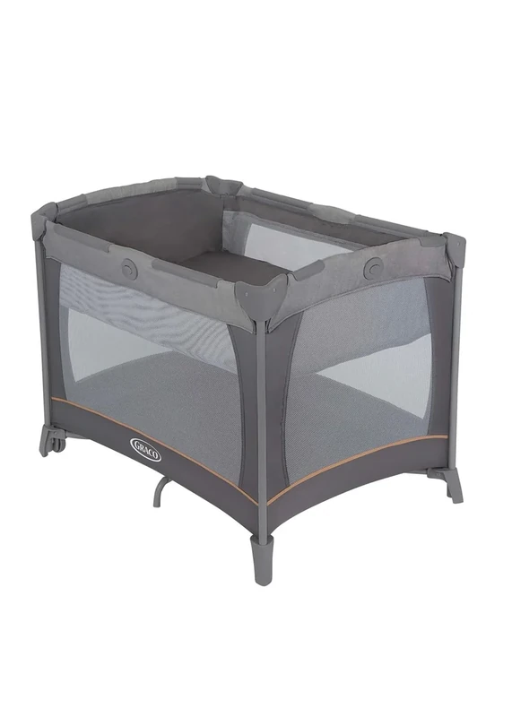 Graco Contour Travel Cot with bassinet, lightweight with compact fold and carrybag. Suitable from birth to approx. 3 Years, Pebble fashion