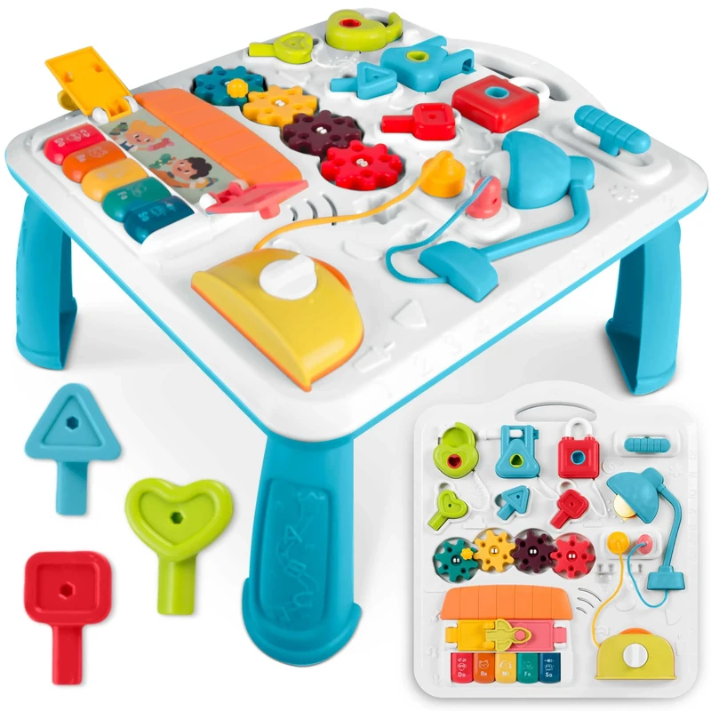Ricokids Interactive table, educational board, with music, 5in1