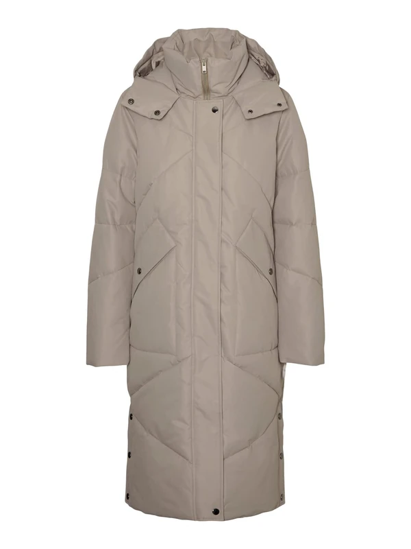 Bestseller A/S Women's Vmlouise Zigzag Long Coat Noos, Laurel Oak, XXL