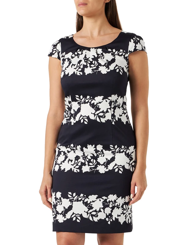 Comma Women's 60.2.61.20.200.2134568 Dress, 59C5, 36, 59c5, 10