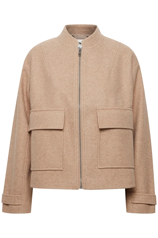 ICHI Women's IHFELLANI JA2 Outerwear, 171038/Tiger's Eye, 36, 171038/Tiger's Eye