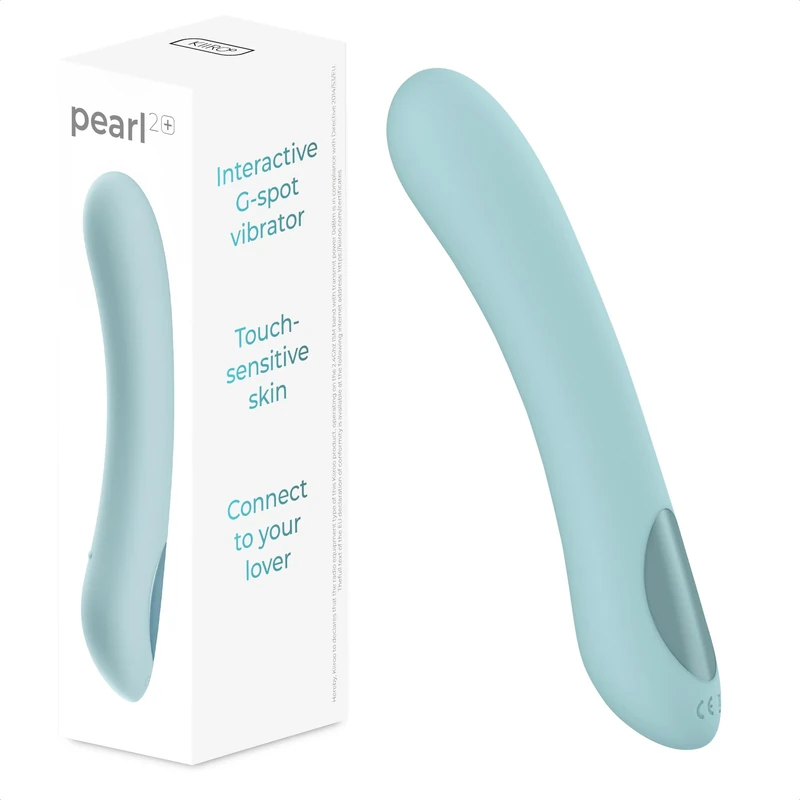 Kiiroo Pearl2+ G Spot Vibrator; Premium Interactive Remove Control Vibrator Dildo for Women - Use with or Without The FeelConnect App - Pearl 2+ Interactive Vibrators & Sex Toys for Couples