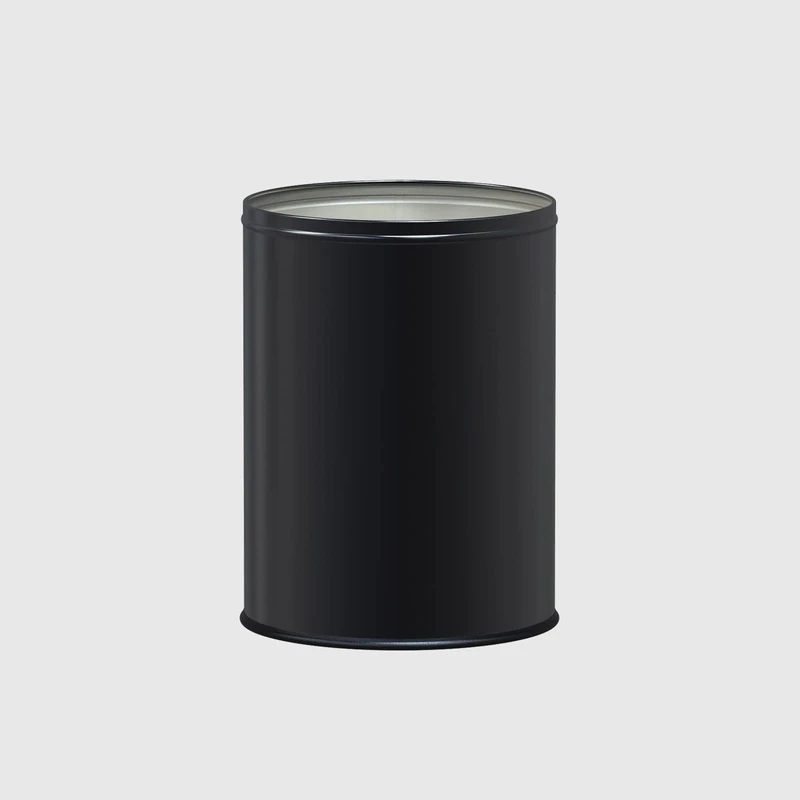 La Briantina Corrosion Resistant Steel Bin Diameter 30 x Height 40 cm Capacity 28 Litres Black