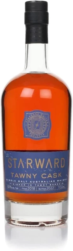 Starward | Tawny Cask - Limited Edition Australian Single Malt Whisky | 70cl | 50%vol | Unique Tawny Cask Maturation | Rich toffee, fig, and raisin notes |The Most Awarded Distillery of the Year 2022
