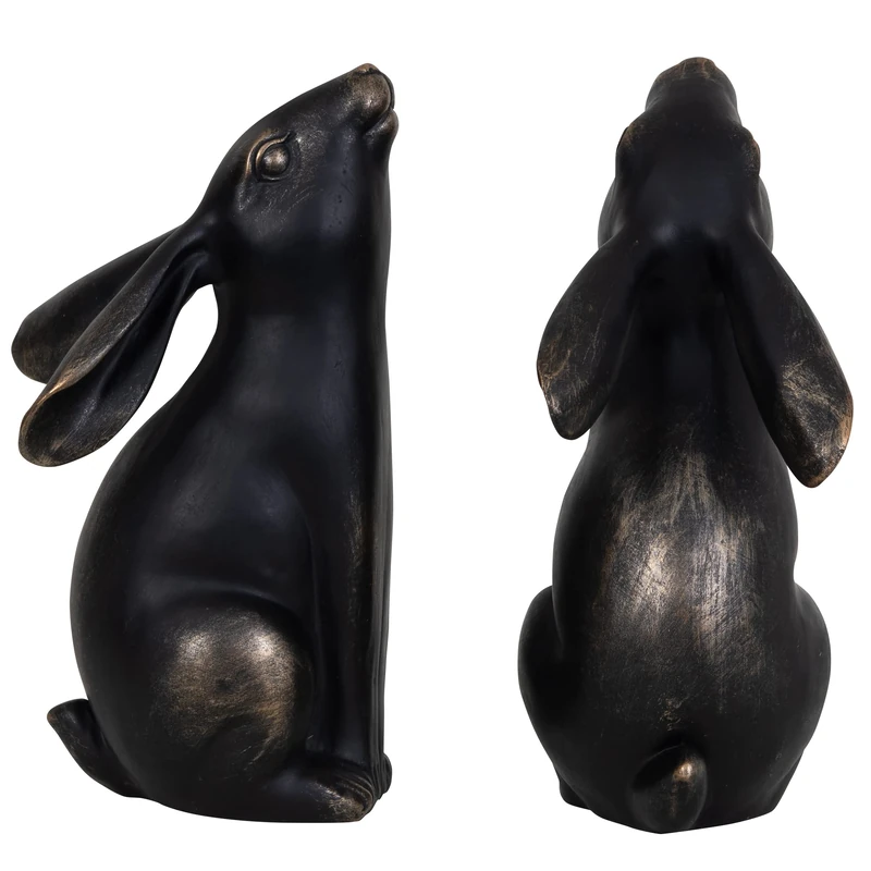 Saville Designs Sculpture, Resin, Black, One Size