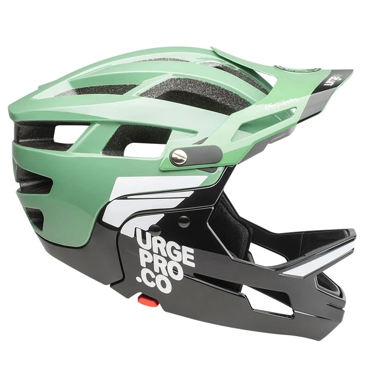 Urge Gringo de la Pampa Olive L/XL Unisex Mountain Bike Helmet with Detachable Chin Strap