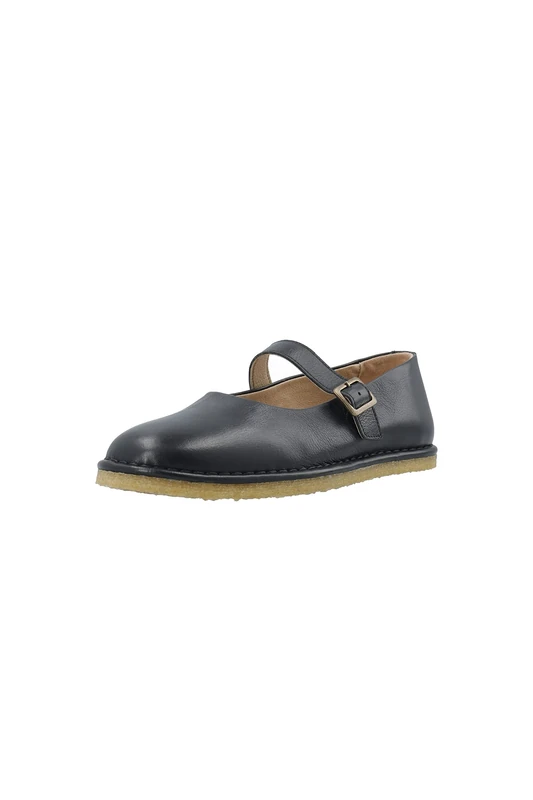 Ca'Shott A/S Women's Casdora Mary Jane Flat, Black, 37 EU, Schwarz, 5 UK