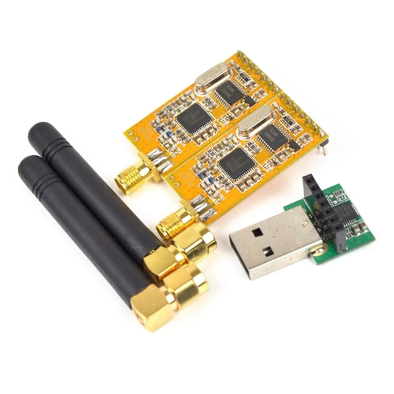 KNOKR APC220 Wireless RF Serial Data Modules With Antennas USB Converter Module Adapter Kit Fit For Arduino 3.3V-5V Wireless modules