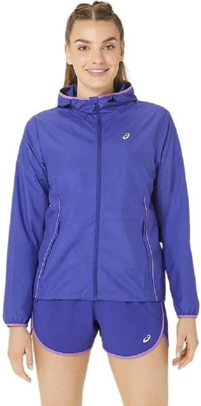 ASICS 2012C861-400 ICON LIGHT PACKABLE JACKET Jacket Women's EGGPLANT Size XS