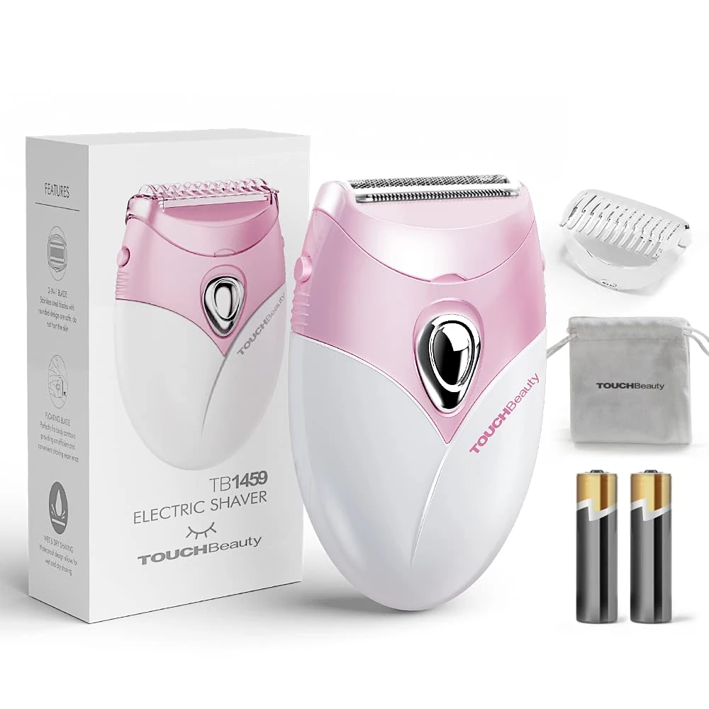Women's Electric Shaver, TOUCHBeauty Shaver Women's Dlectric, Trimmer for Women for Body, Armpits, Legs and Bikini Area, Compact Lady Shaver AG-1459ADE