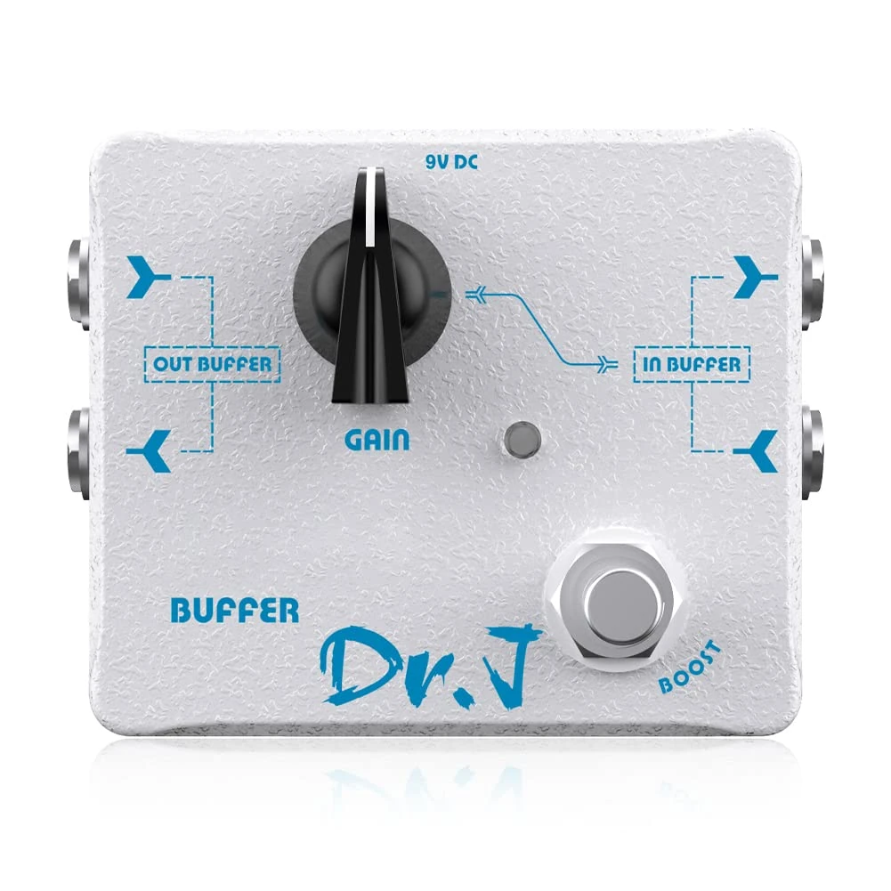 JOYO Buffer Pedal Effect Built-in Double Buffer Groups and Boost for Electric Guitar Bypass High-end Edition Dr.J Series (D57)