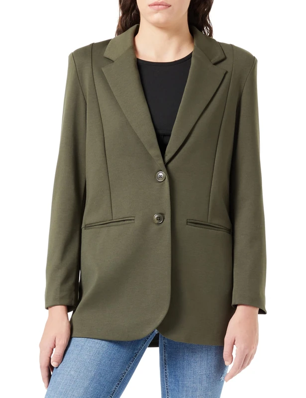 ICHI Women's Ihkate Sus Oversize Bl Blazer, Forest Night (190414), XL