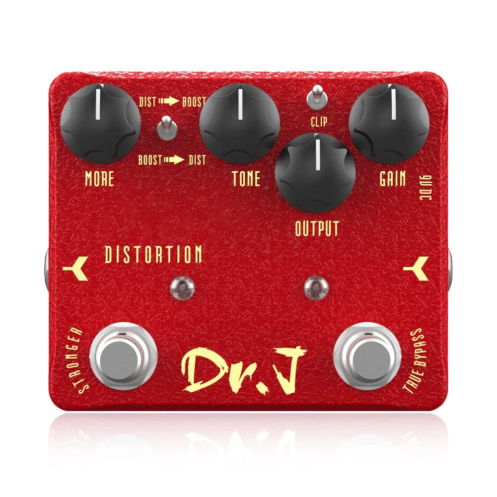 JOYO Distortion Pedal of Classic Modded Early 80s Screaming Distortion Effect for Electric Guitar High-end Edition Dr.J Series (D59)