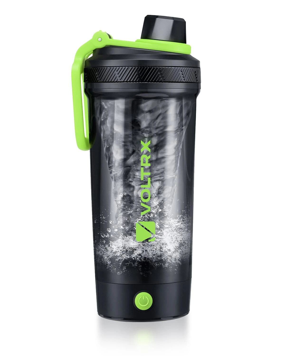 VOLTRX Shaker Bottle, Gallium USB C Rechargeable Electric Protein Shake Mixer, Shaker Cups for Protein Shakes and Meal Replacement Shakes, BPA Free, Made with Tritan, 24oz, (VT004)