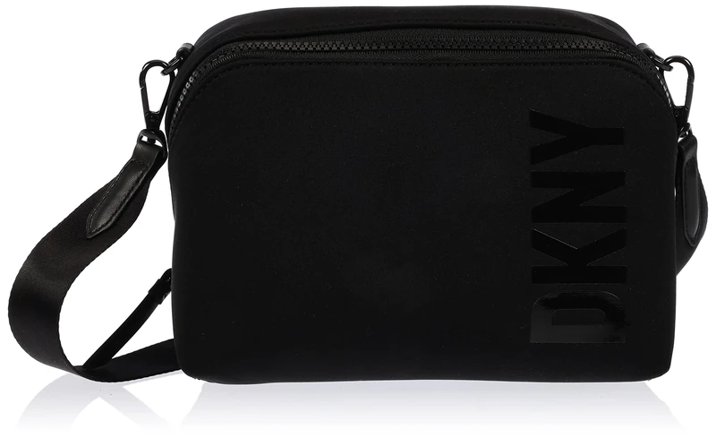 DKNY Women's Everyday Camera Bag Crossbody, Black/Black, black/black, Medium